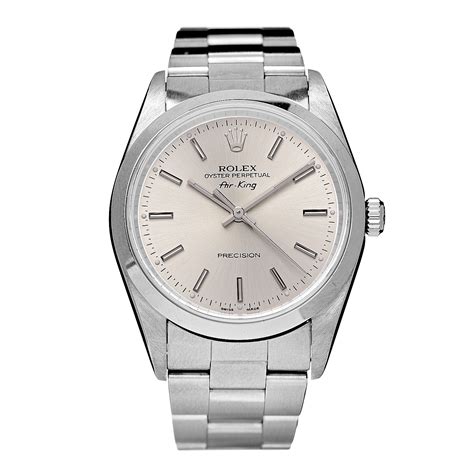 rolex 34mm stainless steel air king precision|Rolex Air-King new price.